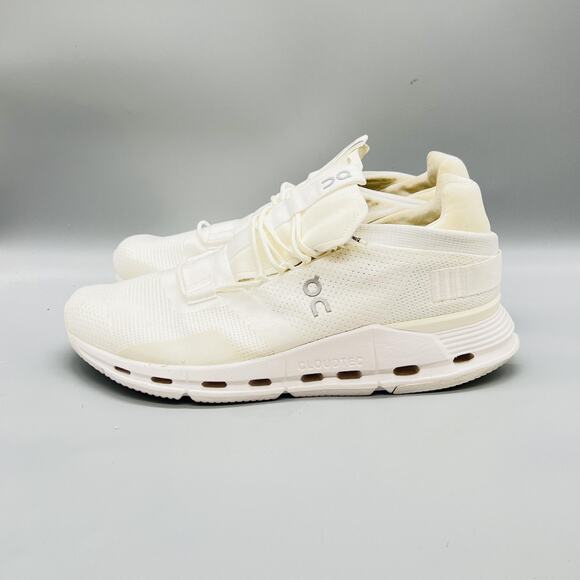 On Shoes Mens 10.5 White Mesh Cloudnova CloudTec Road Running Athletic Sneakers main image 5